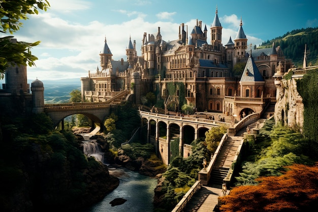 fantasy fairy tale castle