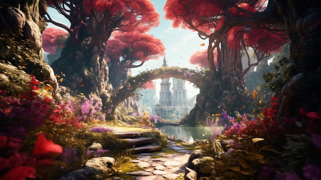 Fantasy fairy world