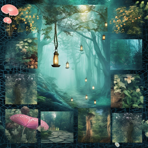 Fantasy Forest Enchanted Woods Moodboard