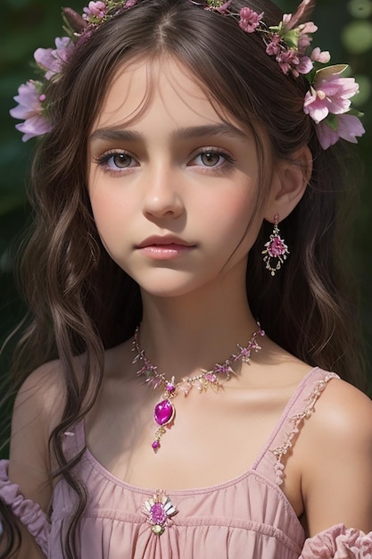 A fantasy girl Photo Ai Generated