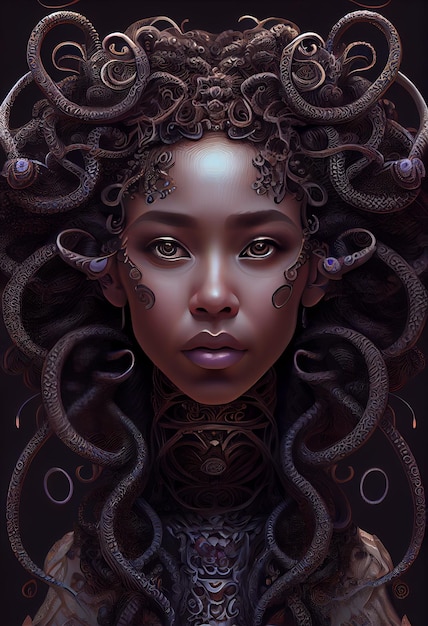 Fantasy goddess portrait