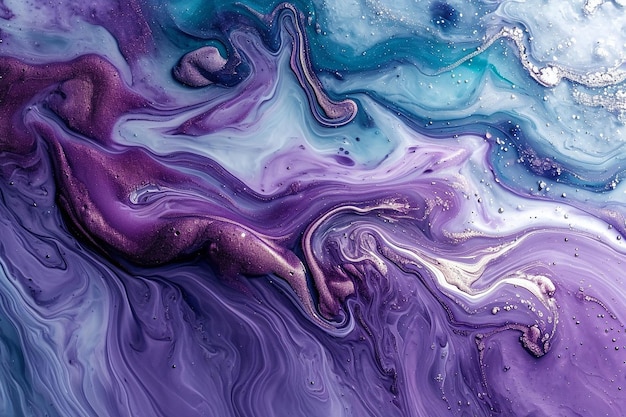 Fantasy gradient purple and blue fluid backdrop ar c