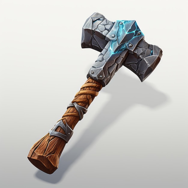Photo fantasy hammer of the ancients a fantasy weapon design for mobile gaming
