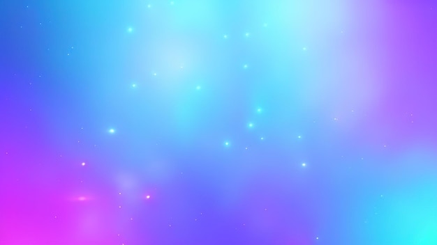 Fantasy holographic pink and blue hexagon background