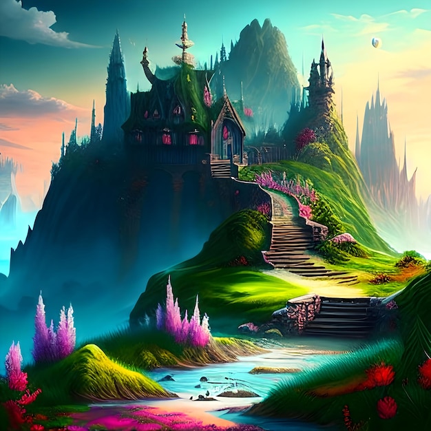 Fantasy images_a beautiful fantasy worldfantasy stock images