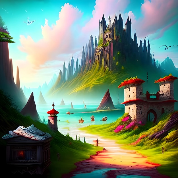 Fantasy Images_A Beautiful fantasy worldFantasy Stock Images