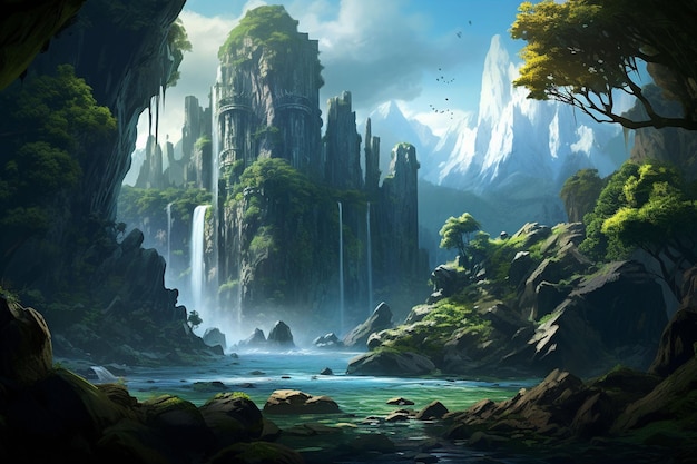 Fantasy Landscape Game Art