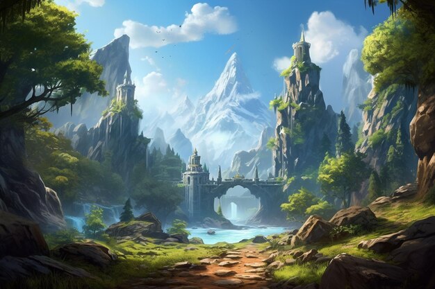 Fantasy Landscape Game Art