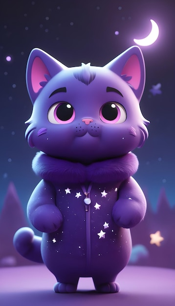 Fantasy magical cat