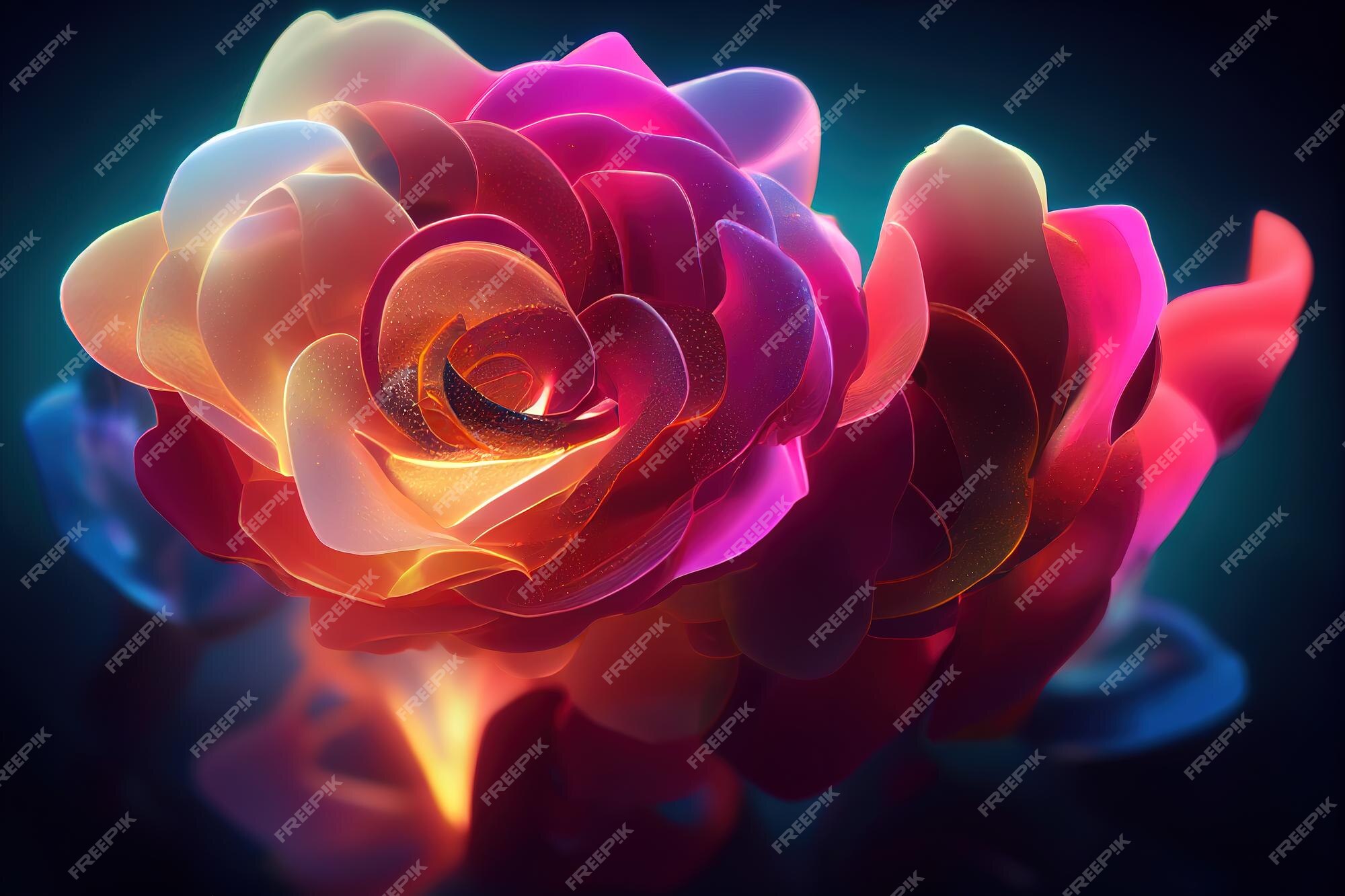 Premium Photo | Fantasy magical dark background with magic rose ...