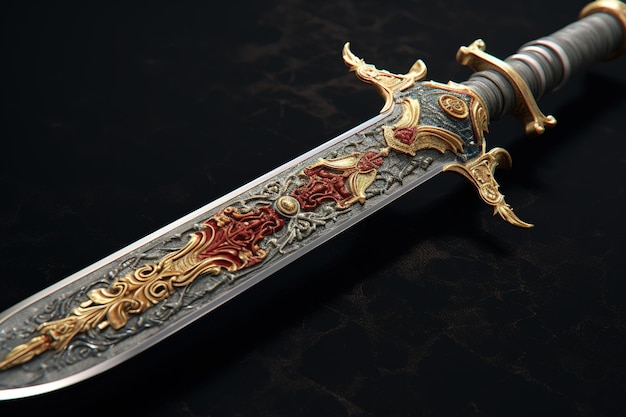 Photo fantasy medieval sword