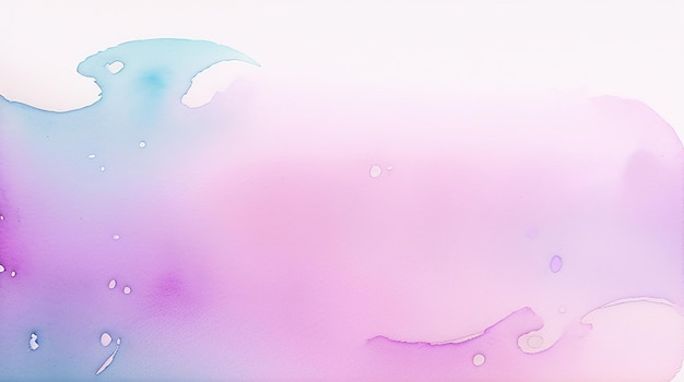 Fantasy smooth light pink purple shade and blue watercolor paper textured illustration for backgroun