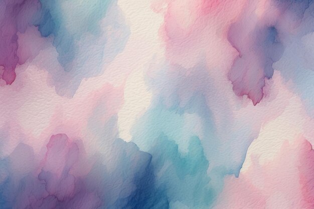 Fantasy smooth light pink purple shades and blue watercolor paper textured
