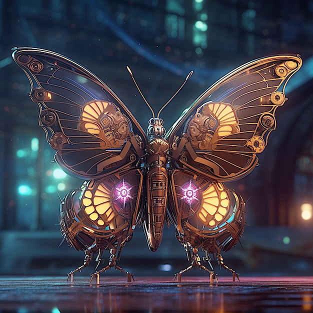 Fantasy Steampunk Butterfly Fractal