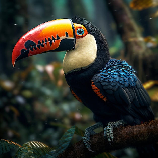 Fantasy toucan award winning photography Generative AI