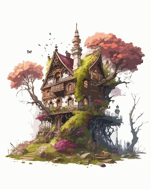 Fantasy tree house