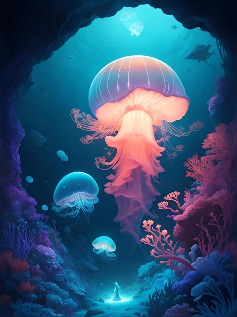 Fantasy underwater wallpaper