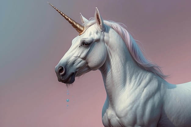 fantasy unicorn with isolated backgroun