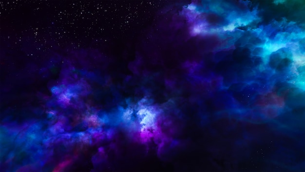 Photo fantasy universe  space background  ,volumetric lighting. 3d render