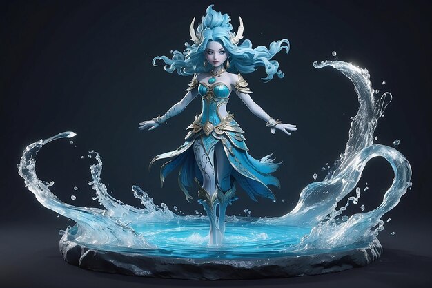 Photo fantasy water character