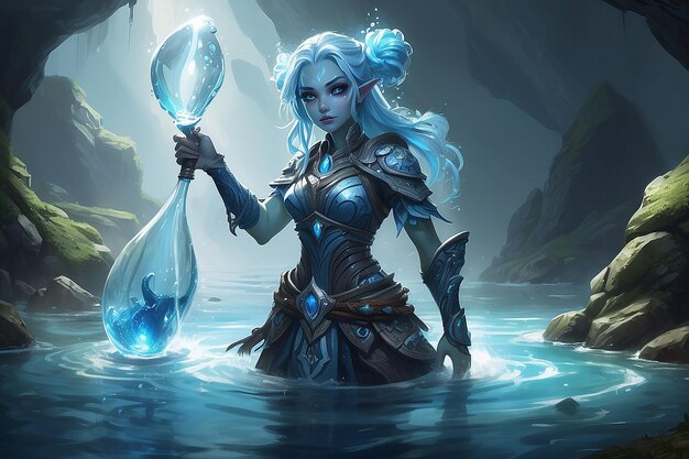 Fantasy water character