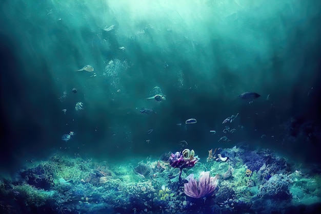 Fantasy World Under Water