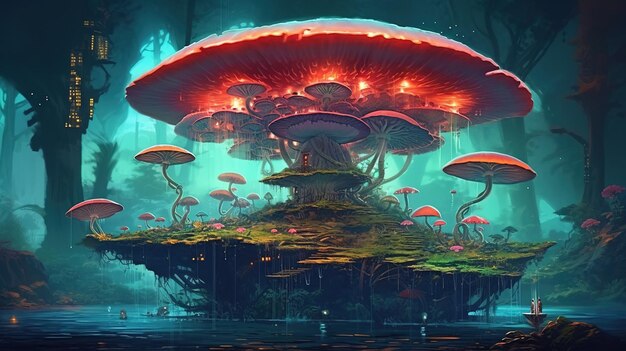 Fantasy world under water