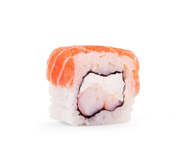 Far east food sushi on white background