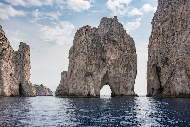 Faraglioni rocks at Capri Island coast