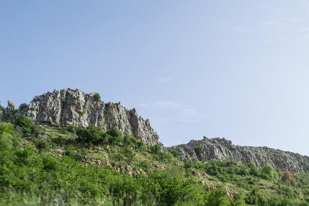 ファラヤ レバノン中東のスキーリゾートの山の風景