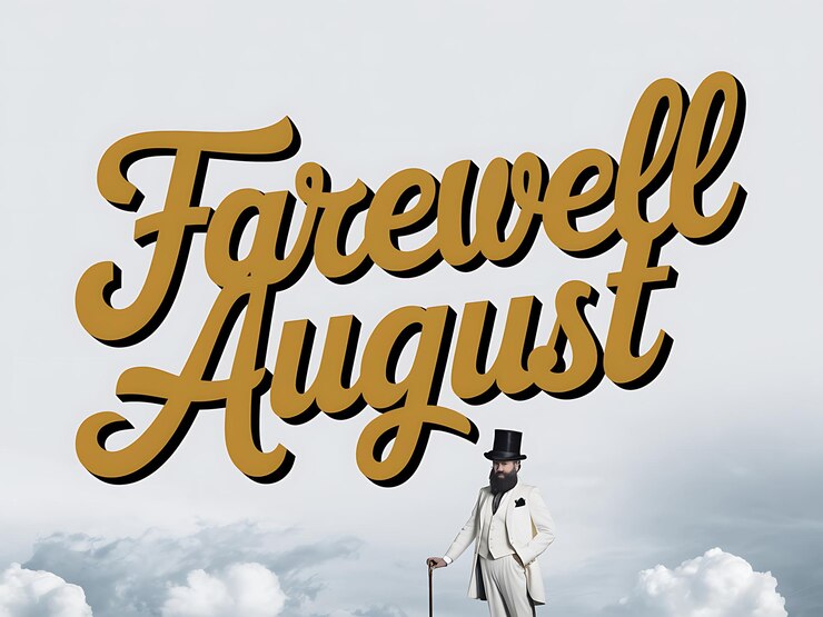 Photo farewell august gentleman in clouds