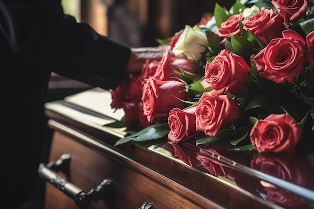 Farewell to a deceased person in church