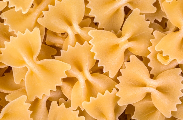 Farfalle pasta background