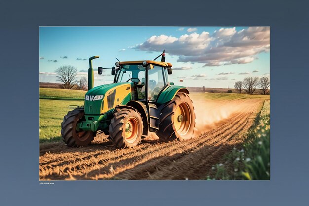 Foto attrezzature agricole meccanizzate carta da parati sullo sfondo