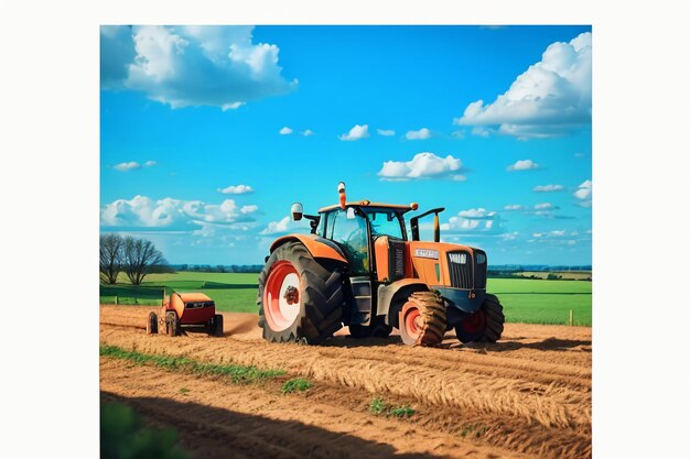 Foto attrezzature agricole meccanizzate carta da parati sullo sfondo