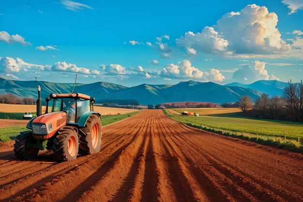 Foto attrezzature agricole meccanizzate carta da parati sullo sfondo