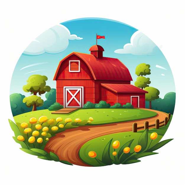 farm icon illustration