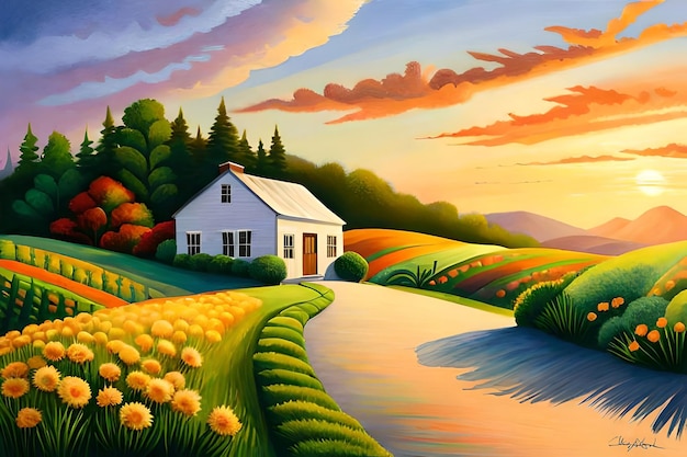 farm landscape scenery