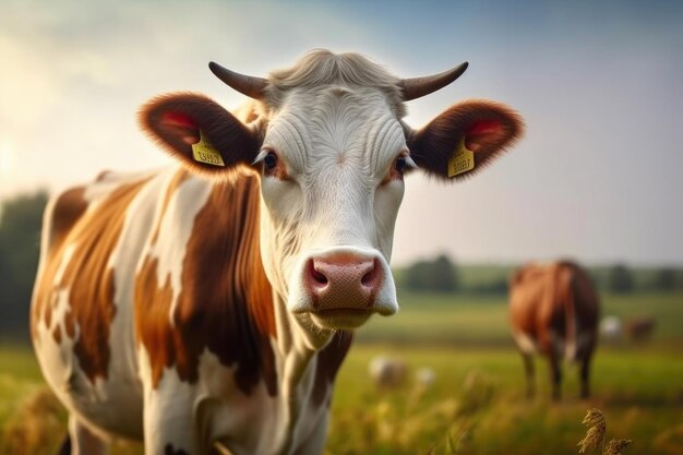 Farm Life Beauty Cow in Natural Setting