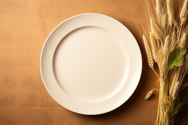 Тарелка от фермы к столу в винтажной деревенской кухне