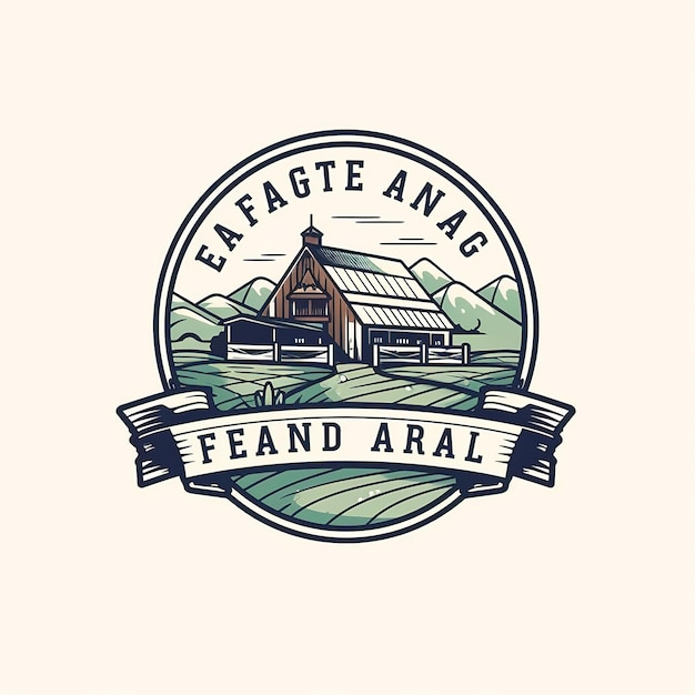 Фото Векторный логотип фермы