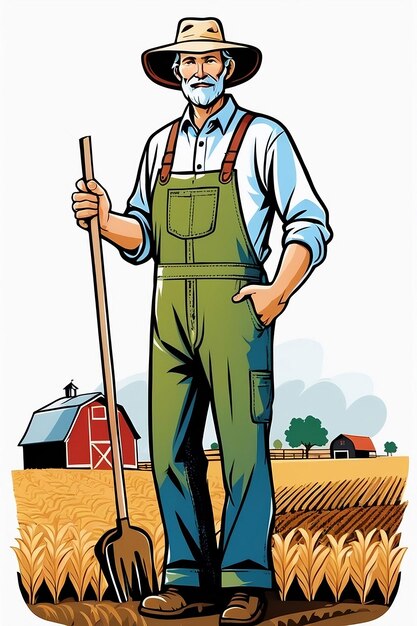 Farmer in the field