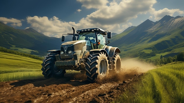 farmer in the fields of soybean