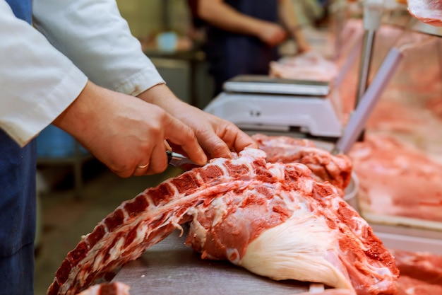 Farmer's market - meat assortment, natural, organic products