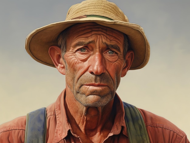 farmers on field farmer portrait ai generated