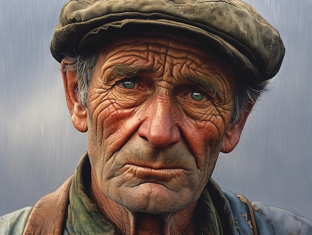 farmers on field farmer portrait ai generated