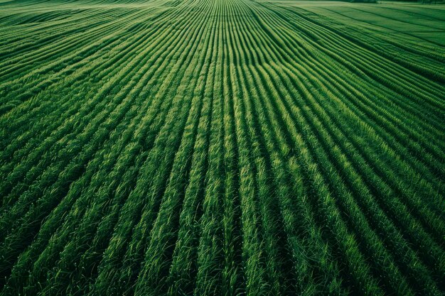 Photo farmers field green farmers field shot from above from drone