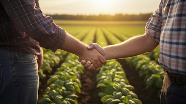 Foto agricoltori nel campo