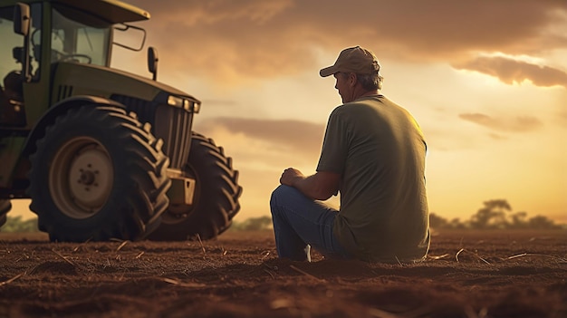 Foto agricoltori nel campo