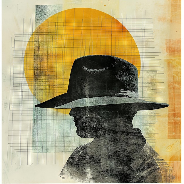 Farmers Hat Symbolism A Tribute in Contemporary Art Collage